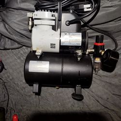 Airbrush Machine With Tank And Extras