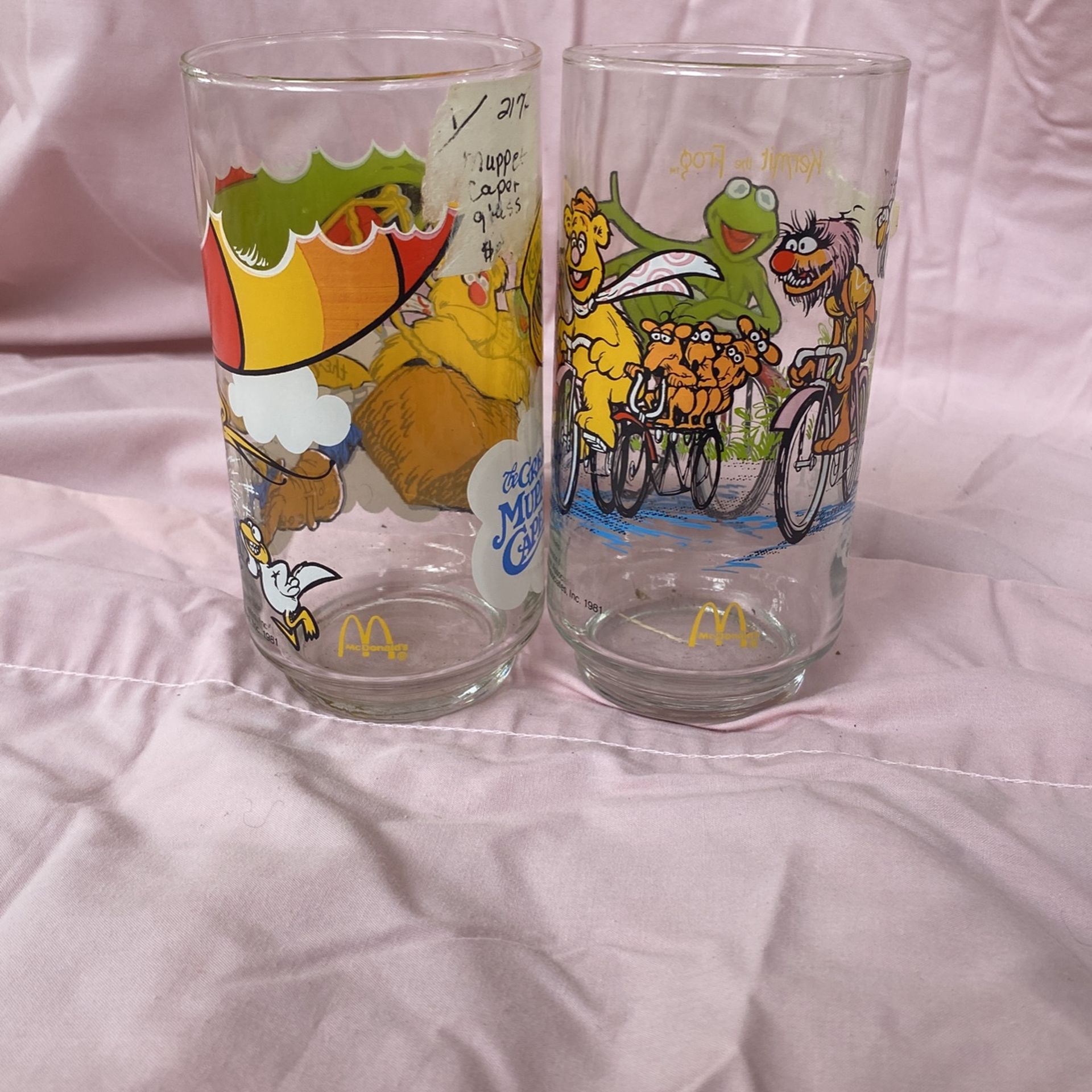 “The Great Muppet Caper” Collectible Drinking Glasses