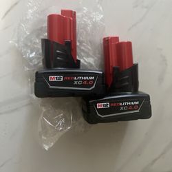 2 Battery Milwaukee M12 New $85 For 2 Price Firm 