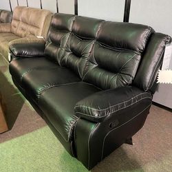 Brand New 💥  Extra Discounted Brand New Black Reclining Sofa / Great Opportunity To Upgrade Your Sofa 