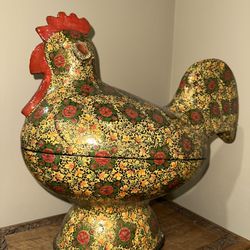 Paper Mache’ Decorative Rooster
