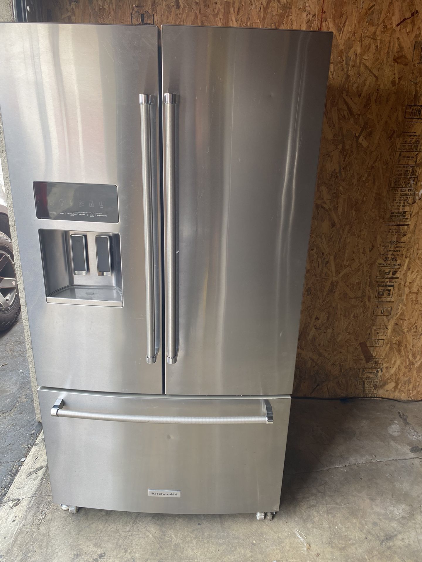 Kitchen Aid French Doors Stainless Steel Refrigerator 