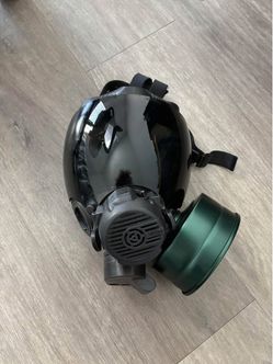 Gas Mask MSA Millenium with tinted lens, Canister Filter and Voice Amplifier