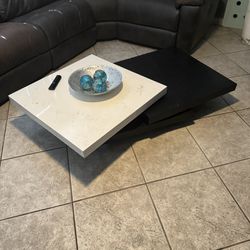 Swivel Coffee Table And Matching Console Table 