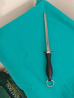 Vintage knife sharpen steel rod 1950