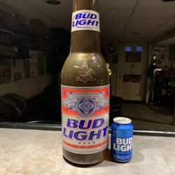 Plastic Bud Light Coin Bank 