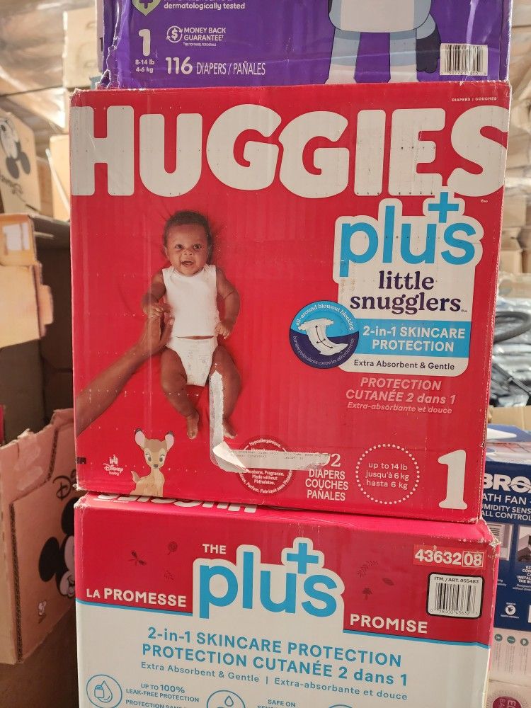Huggies Little Snugglers Baby Diapers Size 1 With 192 Count