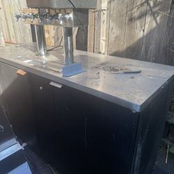 Beverage Refrigerator With Taps