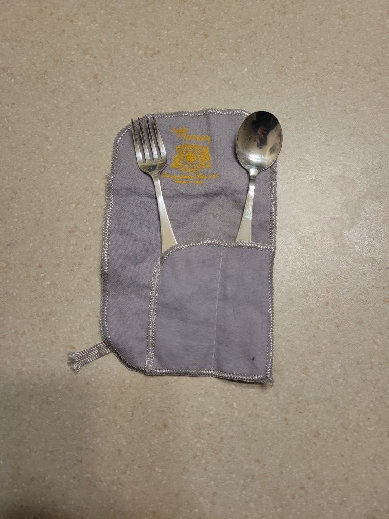Sterling Silver Baby Fork And Spoon Set. Weight Is 32.6 Grams