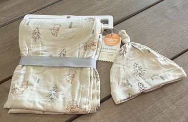 Disney Baby Cloud Island Swaddle & Hat Set