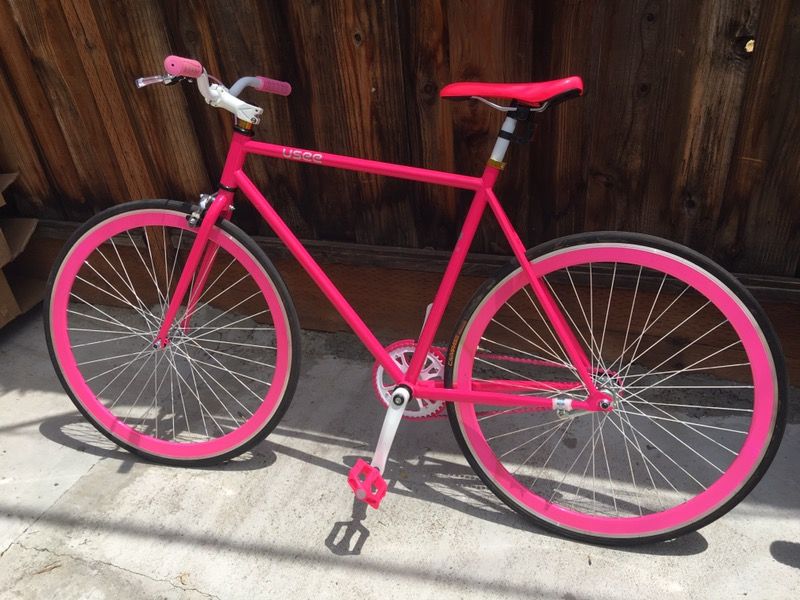 Usee Neon Pink Fixie Bike brand new