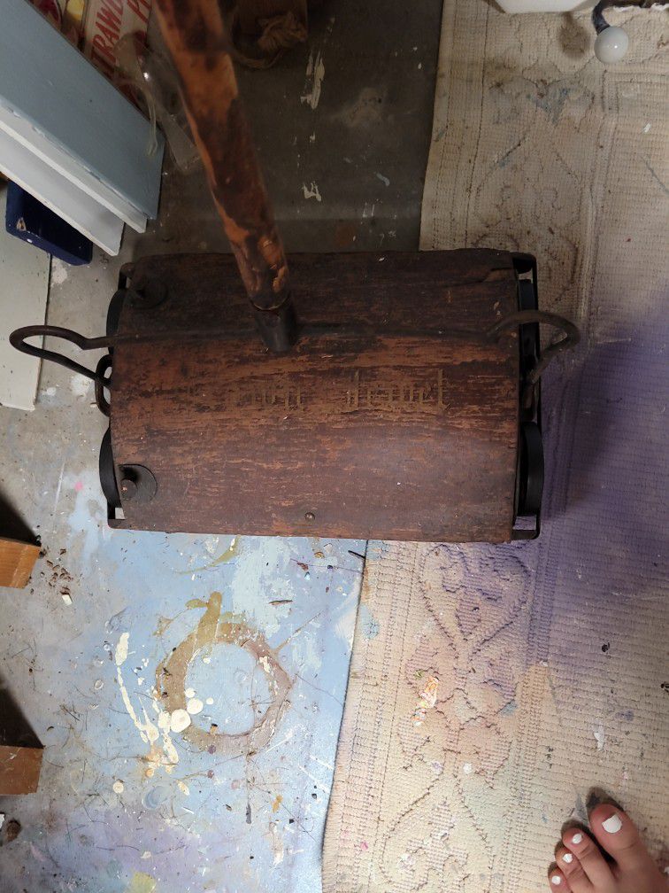 1800s Wooden Vacuum 