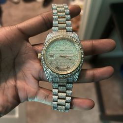 Two Tone Vvs Diamond Watch 
