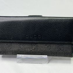 Gucci Canvas And Leather Wallet
