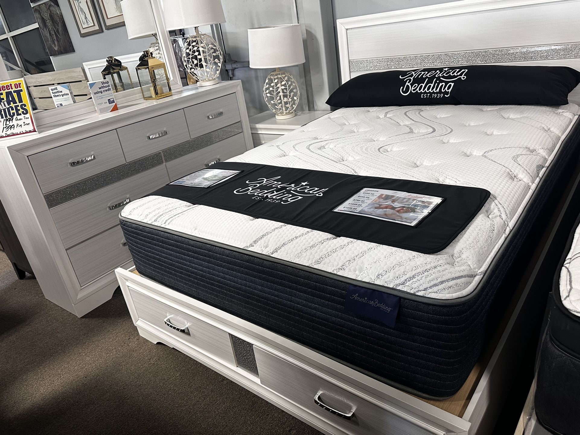 Lovely Bedroom Sets! $1199! Easy Financing! 📲💜🩶