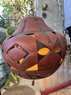 Mid Century Modern Ceramic Hanging Lamp