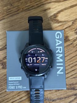 Garmin Fenix 8 Pro Sapphire AMOLED 47mm Black - Box & Charger