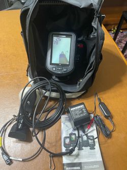 Humminbird 165 fishfinder complete with transducer, battery and charger