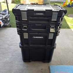 Husky Connect Rolling System Tool Box + Extra Storage 