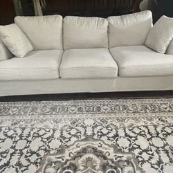White Corduroy Sofas 