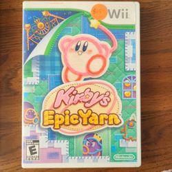 Kirby's Epic Yarn Wii Game