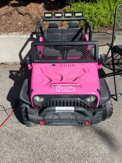 Pink 12V Two-Seat Kids Ride-On Jeep with Remote