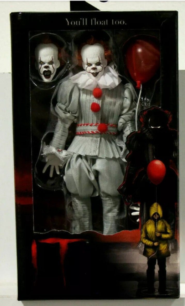 Neca Clothed Pennywise IT Horror Movie Collectible Action Figure Toy