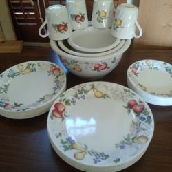Corelle Flatware And Serving Bowl Set