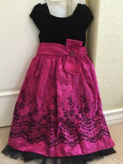 Jona Michelle black plum dress Size 6x Macys