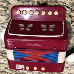 Vintage Toy Accordion Schylling