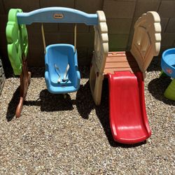 Toddler Swing And Slide Set