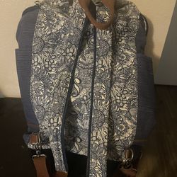 Sakroots Blue Demin Large Backpack 