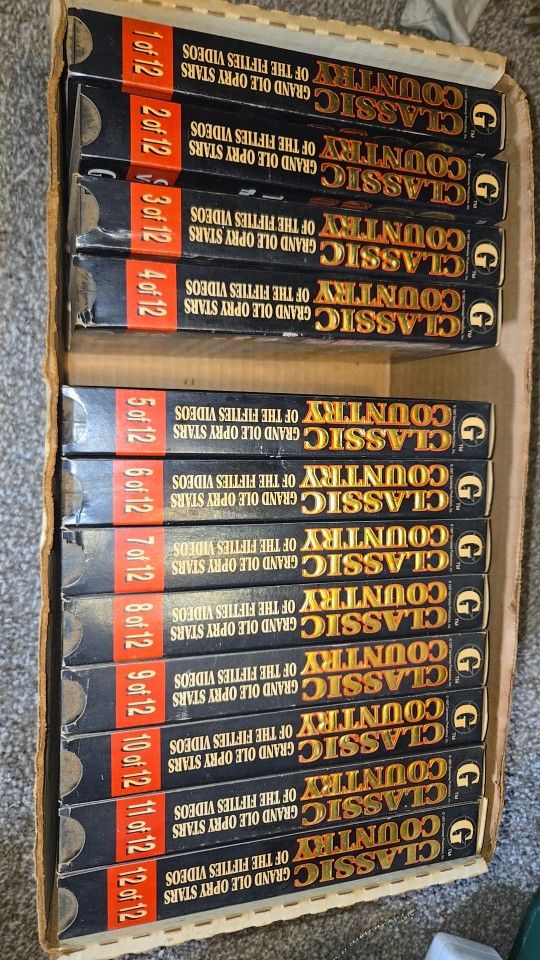Classic Country Grand Ole Opry Stars of the Fifties Videos. There are 12 tapes in total