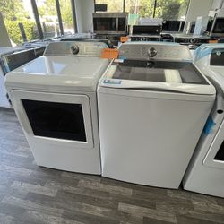 $1098 GE Washer & Electric Dryer Set, Open Box, Fully Tested, One Year Warranty