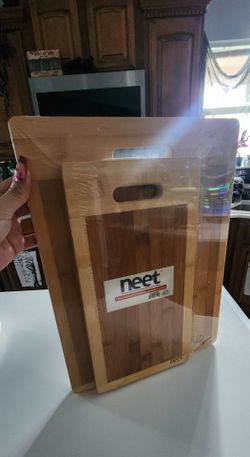 2-Piece Bamboo Cutting Board Set  🔪 Juego de 2 tablas para picar de Bambu