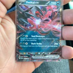 Pokémon Yveltal EX 053/088 XY Phantom Forces EX Darkness 210 HP 210 Attack EN