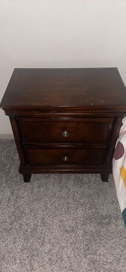 Brown side table dresser