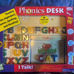 Vintage 1995 Leap Frog Phonics Desk  Learning System New *TESTED WORKS*