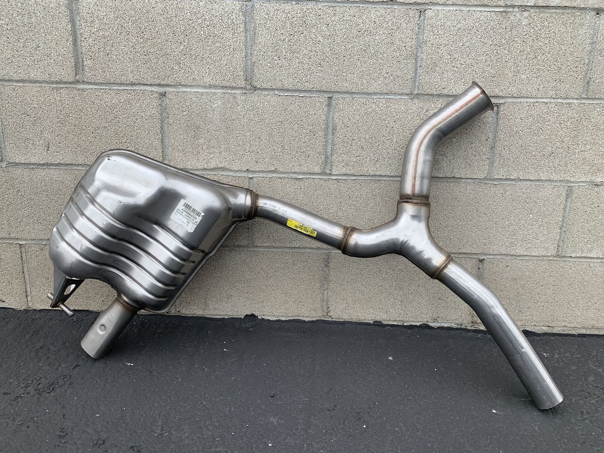 2015-2018 MERCEDES C300 W205 2.0L EXHAUST SYSTEM REAR LEFT SIDE MUFFLER OEM