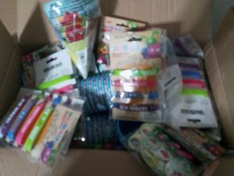 Party Decorations Full Box Kids Hat Bracelets Glitter Decorative Etc.