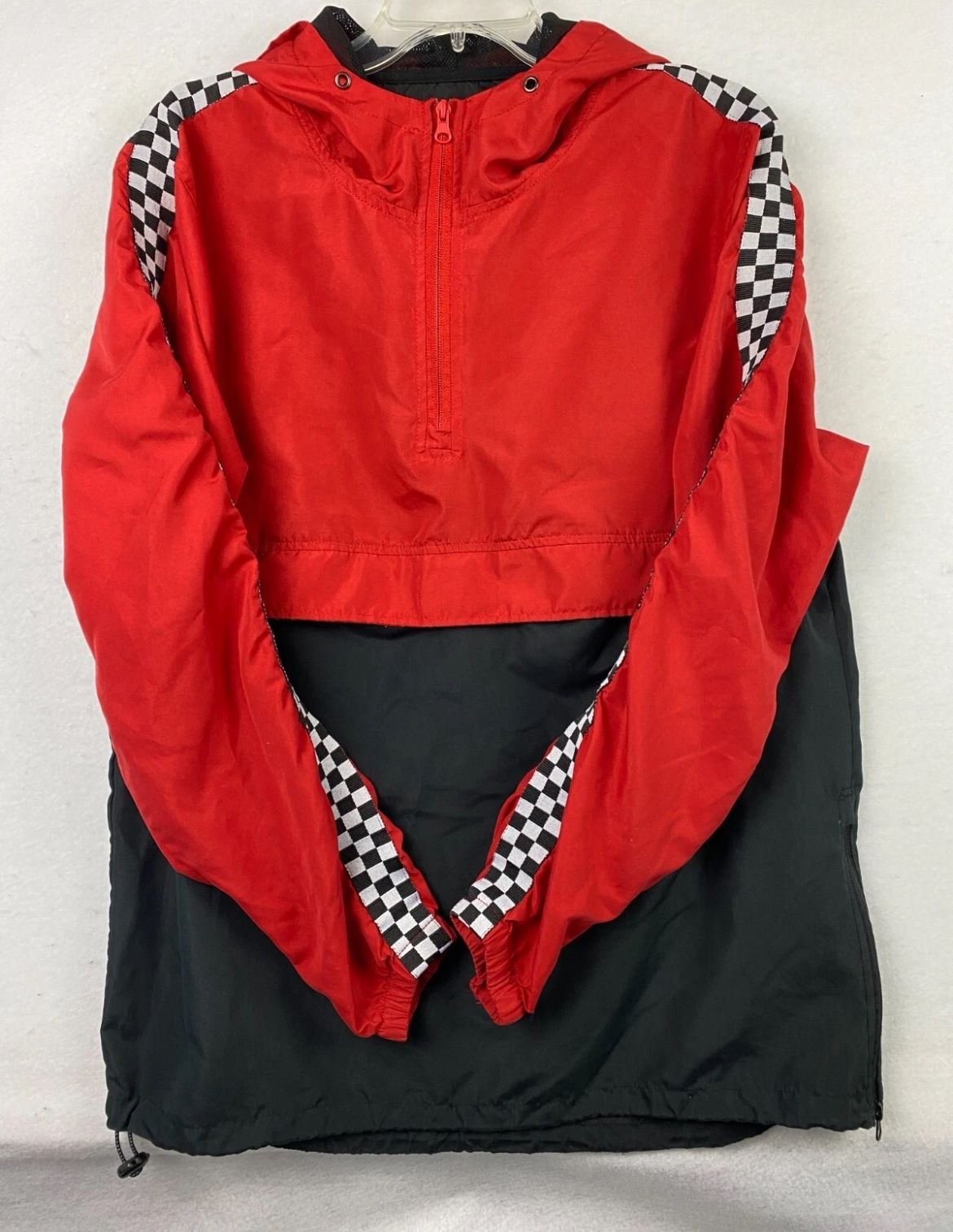 CARBON Windbreaker Jacket Mens Large Racing Motorcross Nascar Skater Punk
