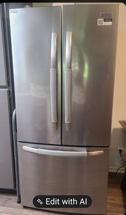 Stainless Steel French Door Frigidaire Refrigerator