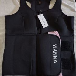 Brand New Women's Sweat Sauna Waist Trainer Vest Zipper Body Shaper With Adjustable Tank Top Size 4XL $50 Firm Pick Up Only In Bakersfield 