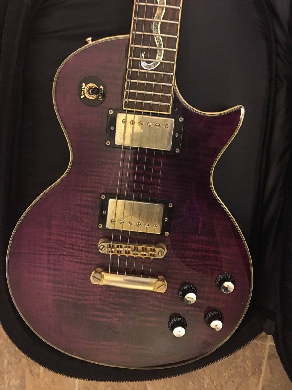 1998 purple Jay Turser serpent electric guitar for Sale in Los Angeles