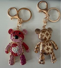 Bear bag purse keychain
