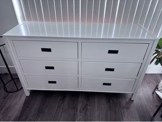 Macy’s White 6-Drawer Dresser – $60