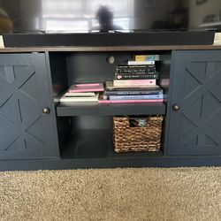 Navy Blue TV Stand 