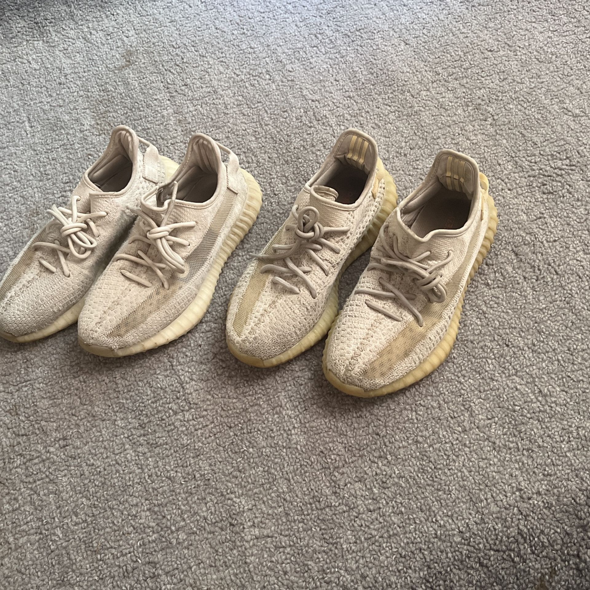Bone Yeezy 350 & Light Yeezy 350