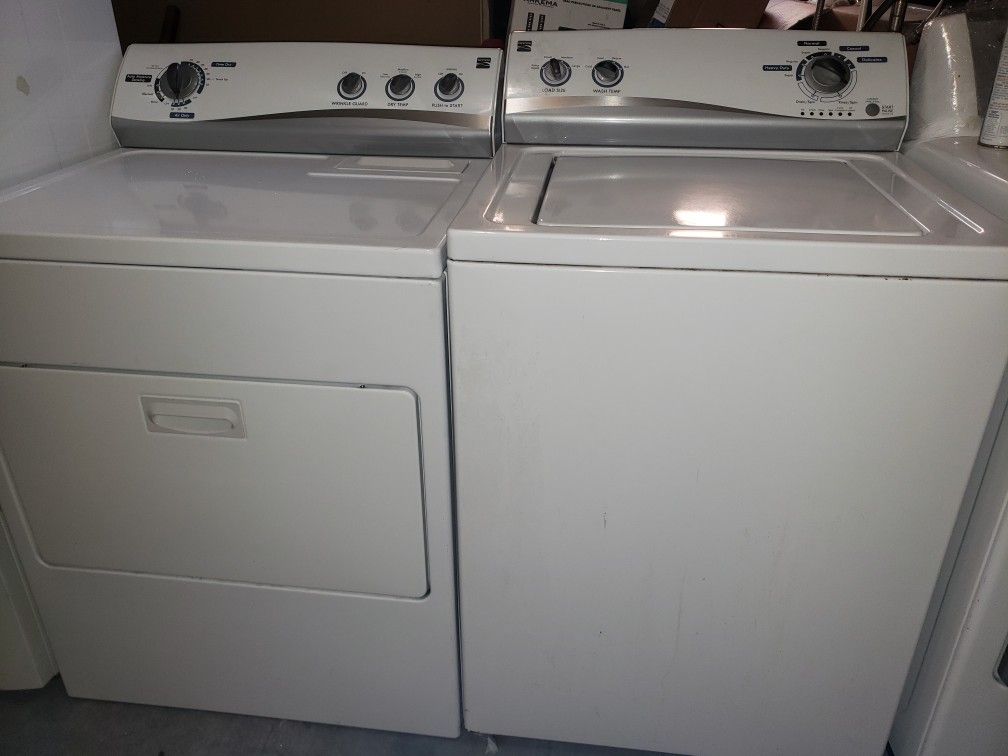 Kenmore Washer and Dryer