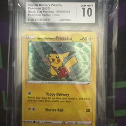Special Delivery Pikachu CGC 10